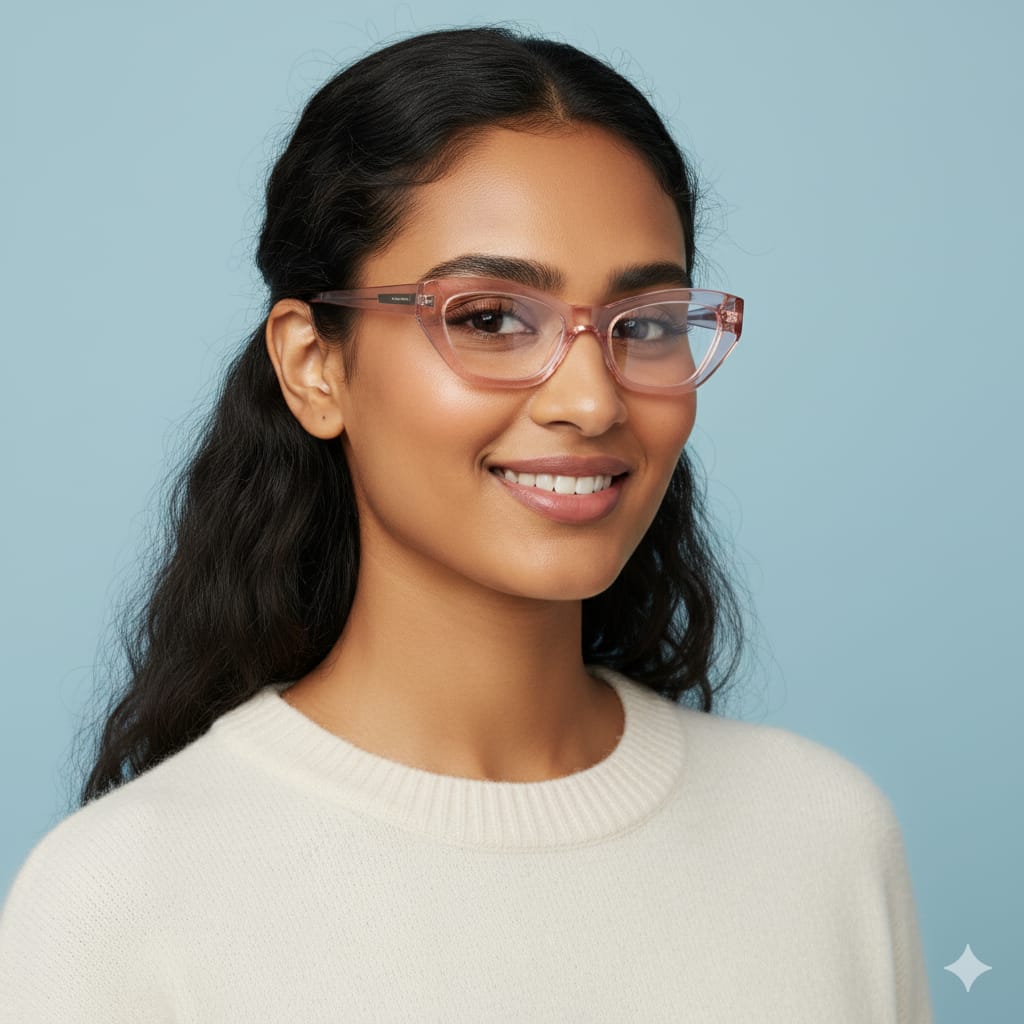 LENSPLUS+ Pink fiber frame for Women