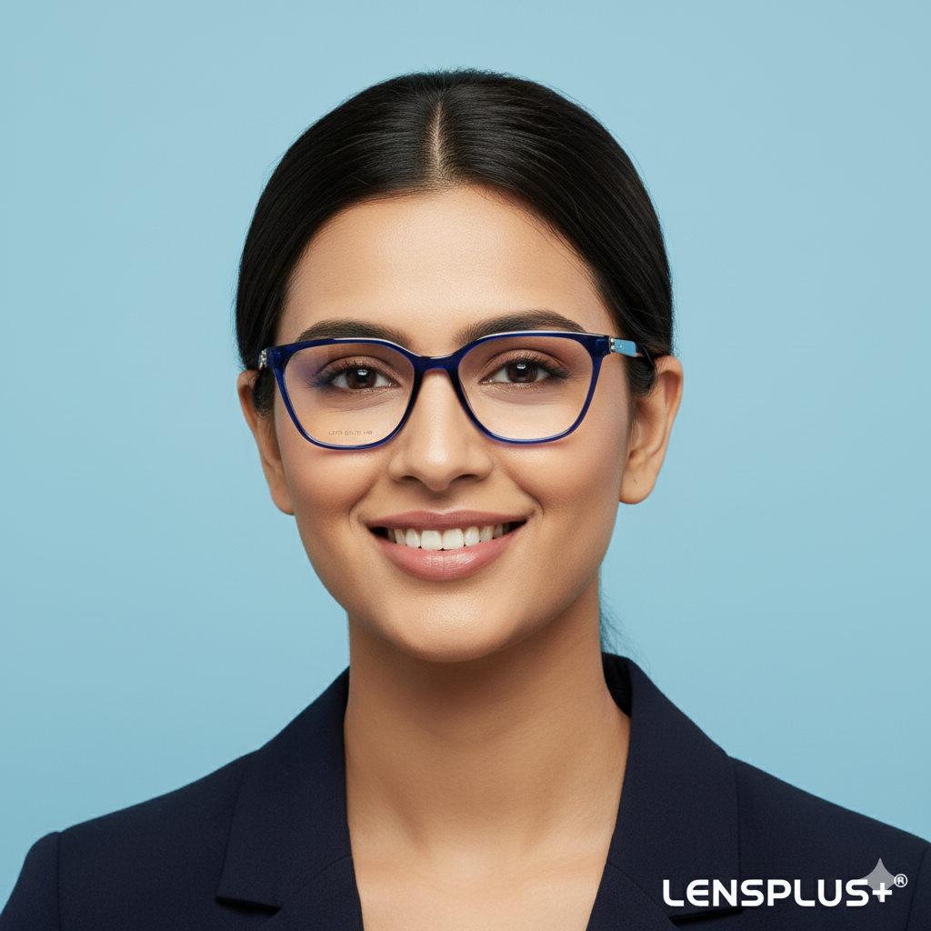 LENSPLUS+ Dark Blue 🔵 fiber frame for Women