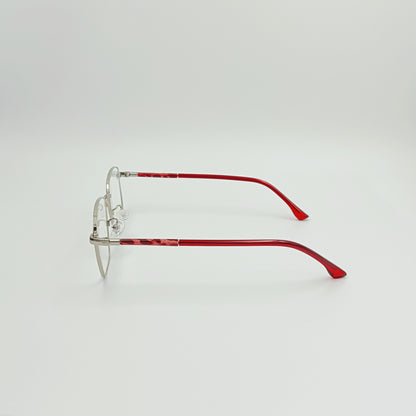 LENSPLUS+ Silver Metallic frame for unisex