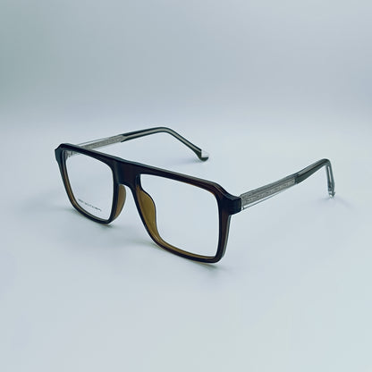 LENSPLUS+ Beown fiber frame for unisex