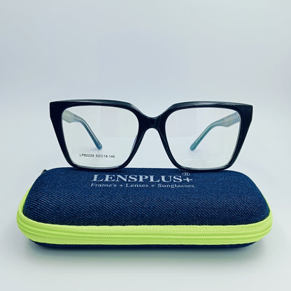 LENSPLUS+ Black fiber frame for Women