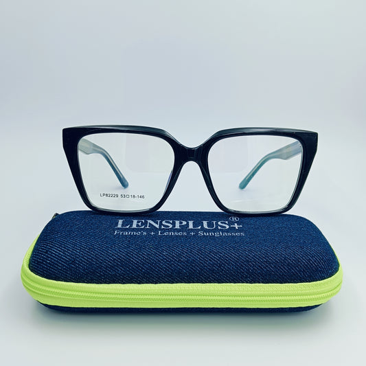 LENSPLUS+ Black fiber frame for Women